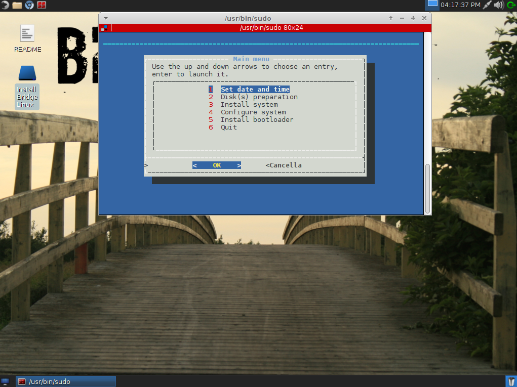 Installer Bridge Linux